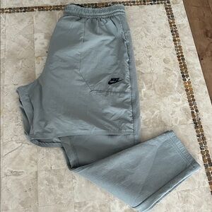 Nike Men's Light Gray Tech 2 in 1 Running Athletic Jogger/‎ Pants Size XXL